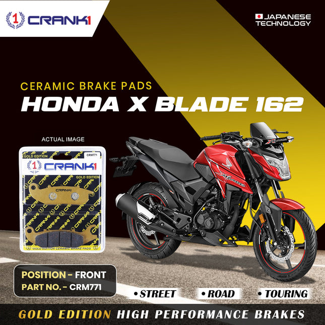 Ceramic Brake Pads For Honda X Blade 162 - Front - CRM771 - 1 Set - CRANK1
