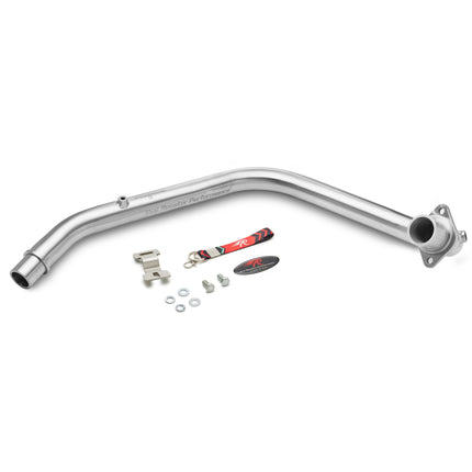 Red Rooster header pipe in matte finish for Royal Enfield Hunter 350