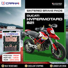 Sintered Brake Pads For Ducati Hypermotard 821 (2013-2015) - Front - CB036 - 2 Sets - CRANK1