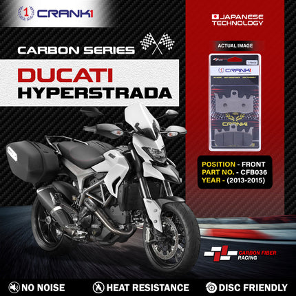 CRANK1 Brake Pads for Ducati Hyperstrada — Sintered, Front & Rear