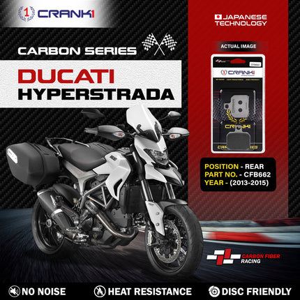 CRANK1 Brake Pads for Ducati Hyperstrada — Sintered, Front & Rear