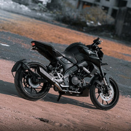 Barrel Rogue Exhaust for Yamaha MT-15 (V1 & V2) with Bend Pipe (Black) | Rogue V1 & 2.0