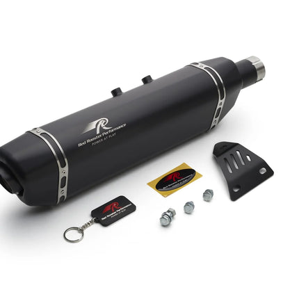 Red Rooster Vertex Exhaust – Black for Royal Enfield Himalayan / Scram 411