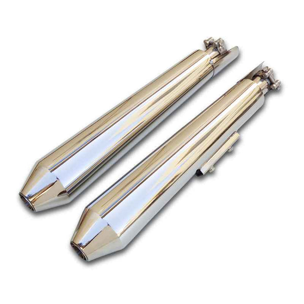 Powerage Long Slip-On Exhaust for Royal Enfield Interceptor 650 & GT 650 – Polish Finish