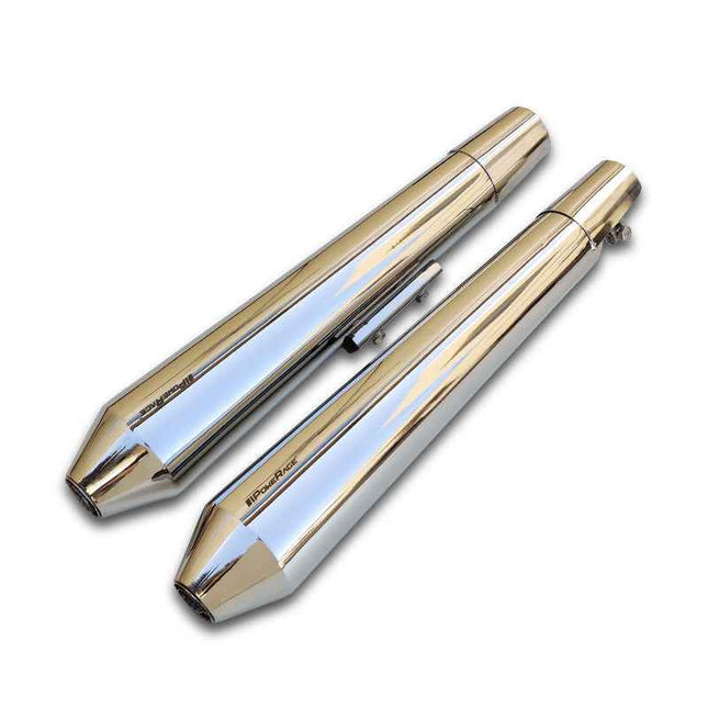Powerage Slip-Ons Exhaust for Royal Enfield 650 Twins – Long Polish Finish