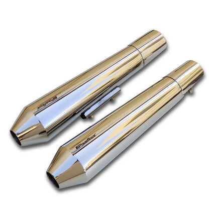 Powerage Slip-Ons Exhaust for Royal Enfield 650 Twins – Short Polish Finish