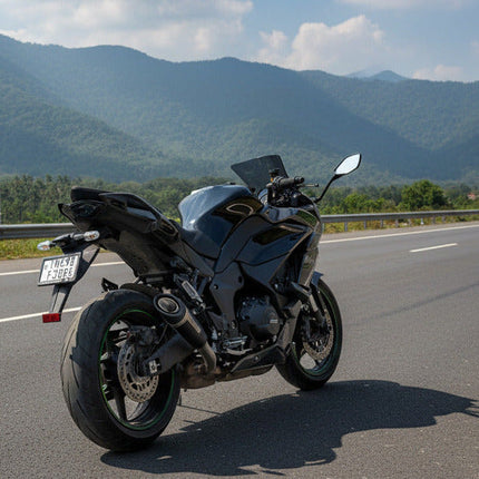 Barrel Outlaw V2 Exhaust for Kawasaki Ninja 1100SX with Link Pipe - image 2