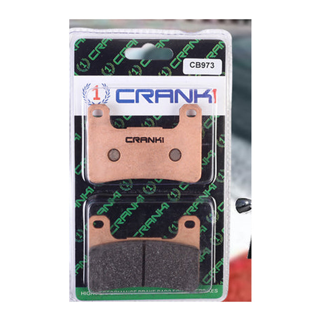 CRANK1 Brake Pads for Suzuki Intruder M1800R, Sintered, Front & Rear, in retail packaging