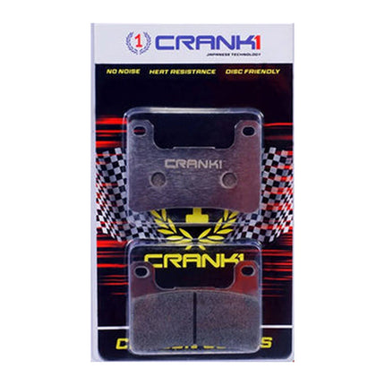 CRANK1 Brake Pads for Suzuki Intruder M1800R, Sintered, Front & Rear, in retail packaging