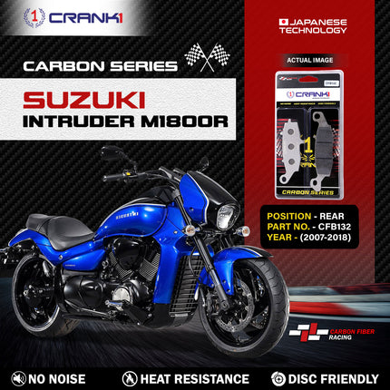 CRANK1 Brake Pads for Suzuki Intruder M1800R — Sintered, Front & Rear