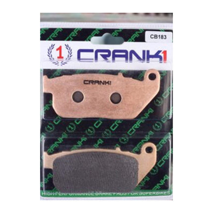 CRANK1 Brake Pads for Harley Davidson Sportster Iron 883, Ceramic & Sintered, Front & Rear, in retail packaging