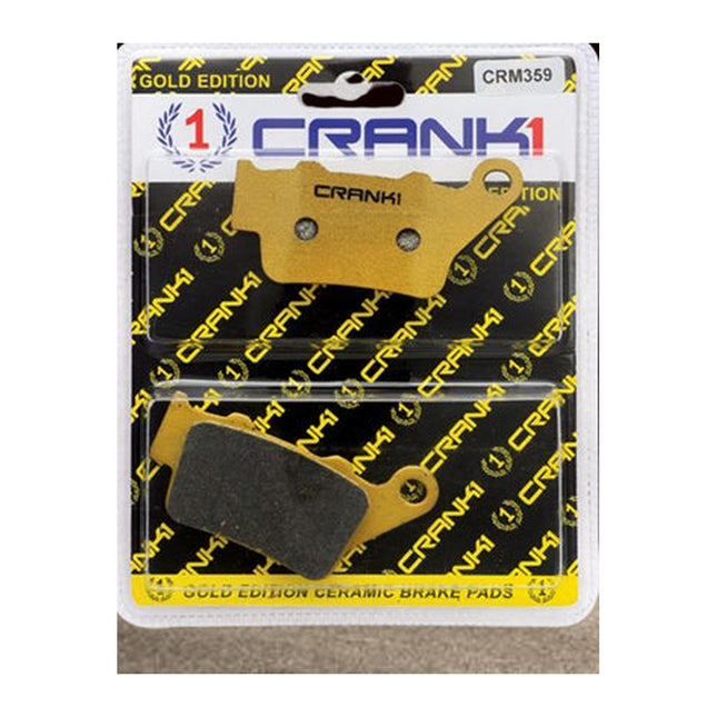 CRANK1 Brake Pads for Jawa Perak, Ceramic & Sintered, Rear, in retail packaging
