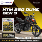 Ceramic Brake Pads For KTM 250 Duke GEN3 (2024-2025) - Front - CRM8609 - 1 Set - CRANK1