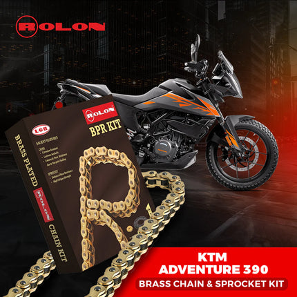 Rolon Brass Chain and Sprocket Kit for KTM Adventure 390