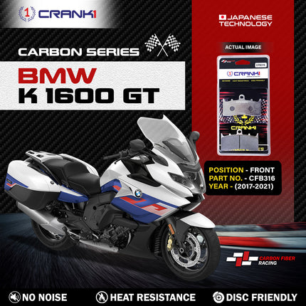 CRANK1 Brake Pads for BMW K 1600 GT — Sintered, Front & Rear