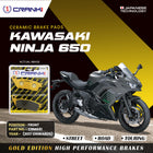 Ceramic Brake Pads For Kawasaki Ninja 650 (2017 Onwards) - Front - CRM651 - 2 Sets - CRANK1