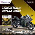 Ceramic Brake Pads For Kawasaki Ninja 650 (2017 Onwards) - Rear - CRM361 - 1 Set - CRANK1