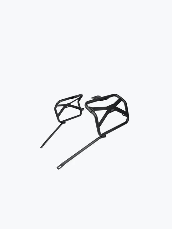 LCB Xtruder Saddle Stay for Hero XPulse – black mild steel heavy-duty luggage support frame for touring and adventure use.