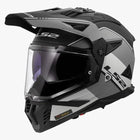 LS2 MX436 Pioneer II Matt Gray  Black -06 Adventure Helmet