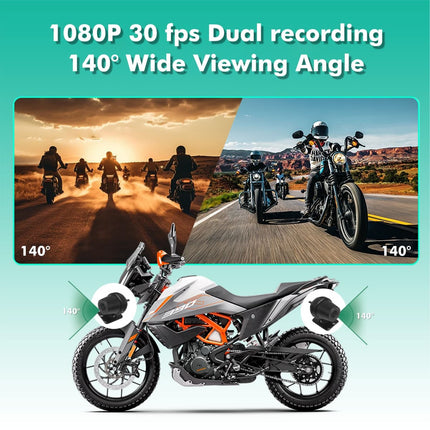 SIMTAC M8DT Motorcycle Navigation Screen with TPMS & Dual Camera Support
