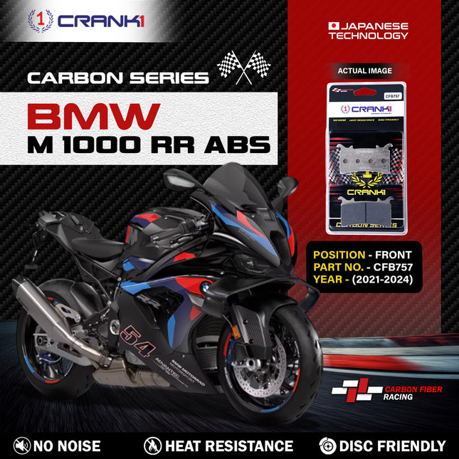 CRANK1 Brake Pads for BMW M 1000 RR ABS — Sintered, Front