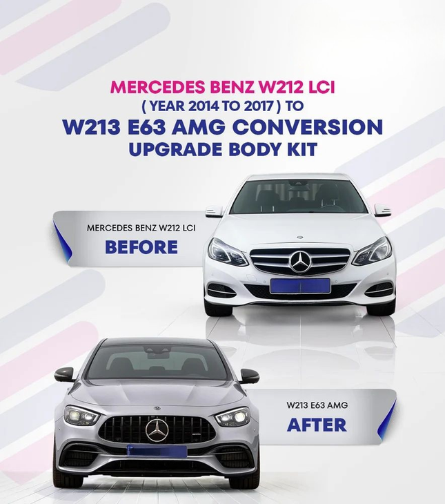 Mercedes W212 to W213 E63 AMG Body Kit detail