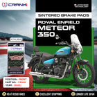 Sintered Brake Pads For Royal Enfield Meteor 350 (2022) - Front - CB346 - 1 Set - CRANK1