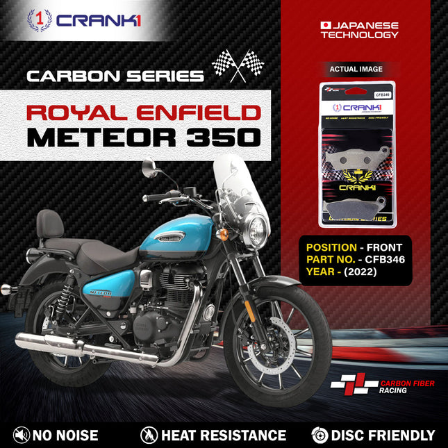 CRANK1 Carbon Brake Pads for Royal Enfield Meteor 350
