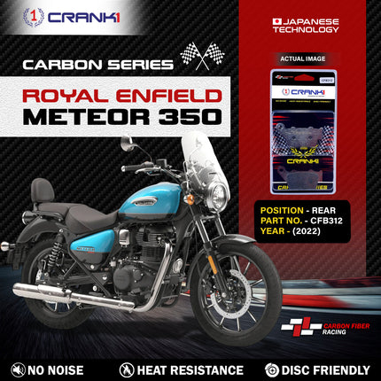 CRANK1 Carbon Brake Pads for Royal Enfield Meteor 350