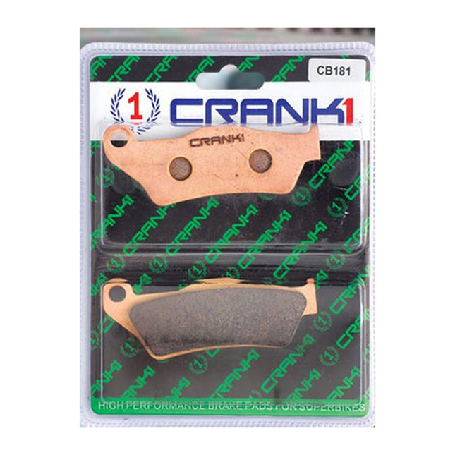 CRANK1 Brake Pads for Ducati Multistrada 1260 S, Sintered, Rear, in retail packaging