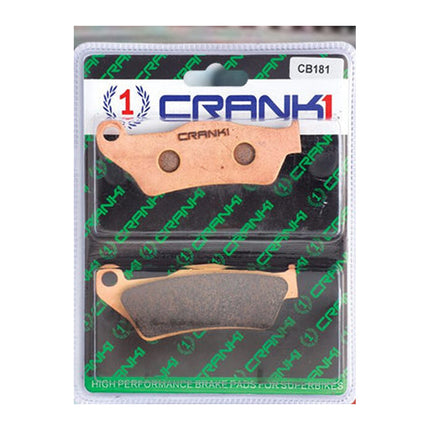 CRANK1 Brake Pads for Ducati Multistrada 950, Ceramic & Sintered, Front & Rear, in retail packaging