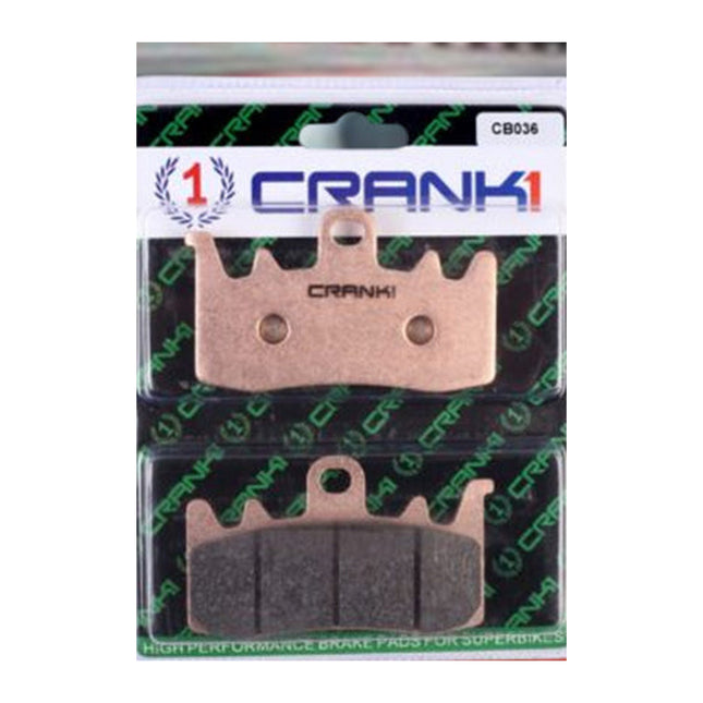 CRANK1 Brake Pads for Ducati Multistrada Enduro, Sintered, Front, in retail packaging