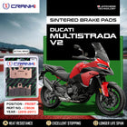 Sintered Brake Pads For Ducati Multistrada V2 (2015-2017) - Front - CB036 - 2 Sets - CRANK1
