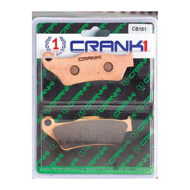 CRANK1 Brake Pads for Ducati Multistrada 1200 V4, Sintered, Rear, in retail packaging