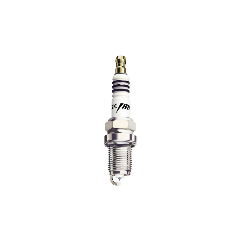 Spark plug on a white background