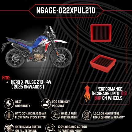 NGage air filter for Hero X-Pulse 210