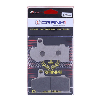 CRANK1 Brake Pads for Harley Davidson Night Rod, Sintered, Front & Rear, in retail packaging
