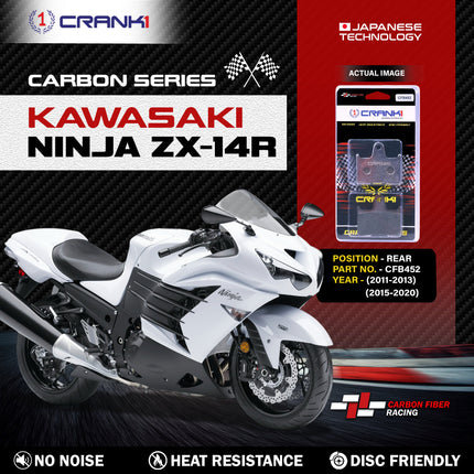 CRANK1 Brake Pads for Kawasaki Ninja ZX-14R — Sintered, Front & Rear