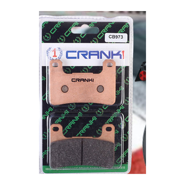 CRANK1 Brake Pads for Kawasaki Ninja ZX-4RR, Sintered, Front, in retail packaging