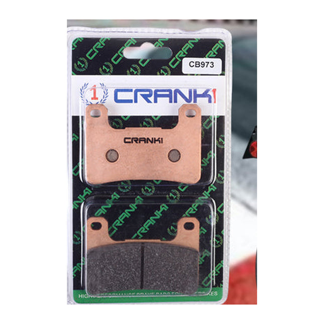 CRANK1 Brake Pads for Kawasaki Ninja ZX-4R, Sintered, Front, in retail packaging