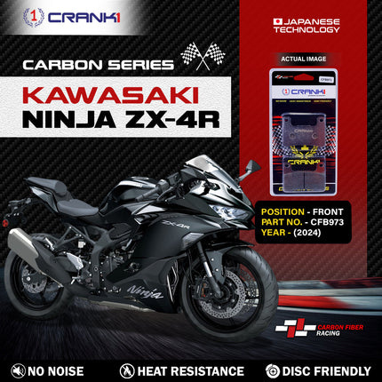 CRANK1 Brake Pads for Kawasaki Ninja ZX-4R — Sintered, Front