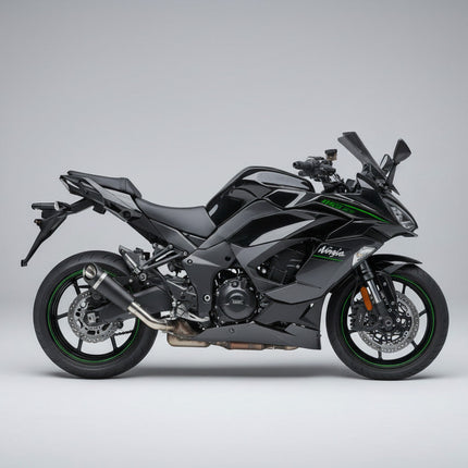 Barrel Outlaw V2 Exhaust for Kawasaki Ninja 1100SX with Link Pipe - image 1