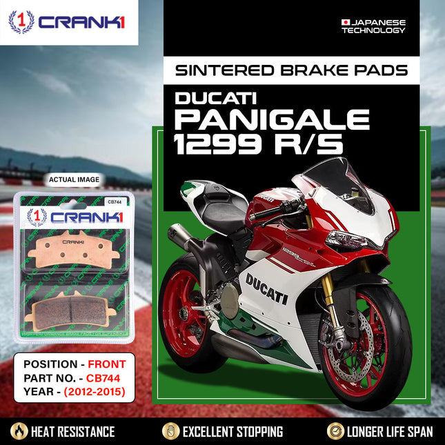 Sintered Brake Pads For Ducati Panigale 1299 R/S - Front - CB744 - 2 Sets - CRANK1