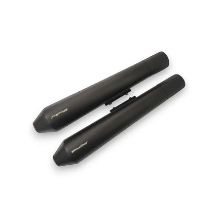 Powerage Long Slip-On Exhaust for Royal Enfield Interceptor 650 & Continental GT 650 – Black Finish