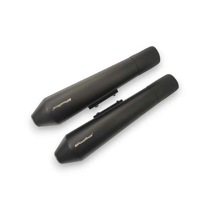 Powerage Short Slip-On Exhaust for Royal Enfield Interceptor 650 & Continental GT 650 – Black Finish