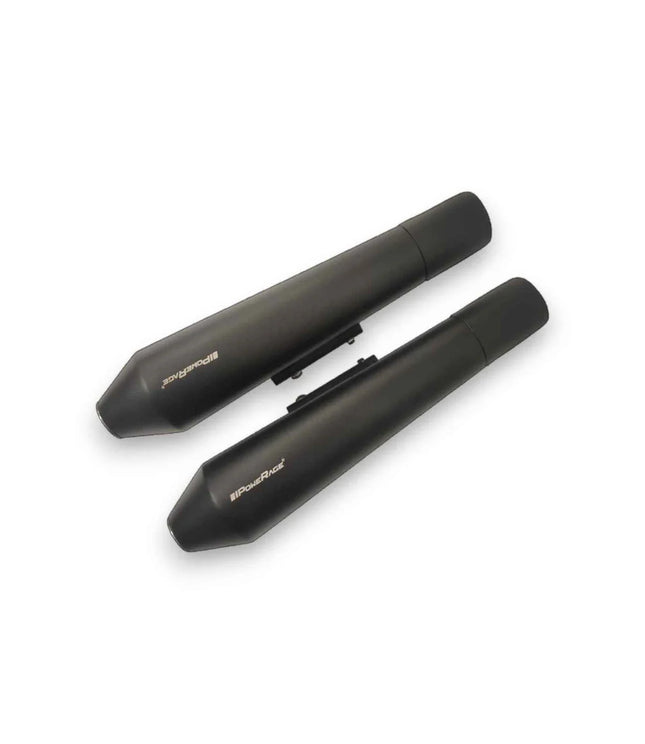Powerage Short Slip-On Exhaust for Royal Enfield Interceptor 650 & Continental GT 650 – Black Finish