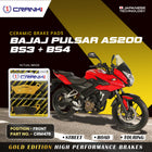 Ceramic Brake Pads For Bajaj  Pulsar AS200 BS3 + BS4 - Front - CRM479 - 1 Set - CRANK1