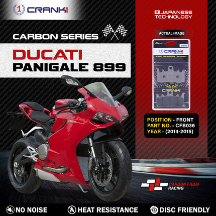 CRANK1 Brake Pads for Ducati Panigale 899 — Sintered, Front & Rear