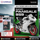 Sintered Brake Pads For Ducati Panigale 959 (2016-2018) - Rear - CB662 - 1 Set - CRANK1