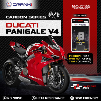 CRANK1 Brake Pads for Ducati Panigale V4 — Sintered, Front & Rear